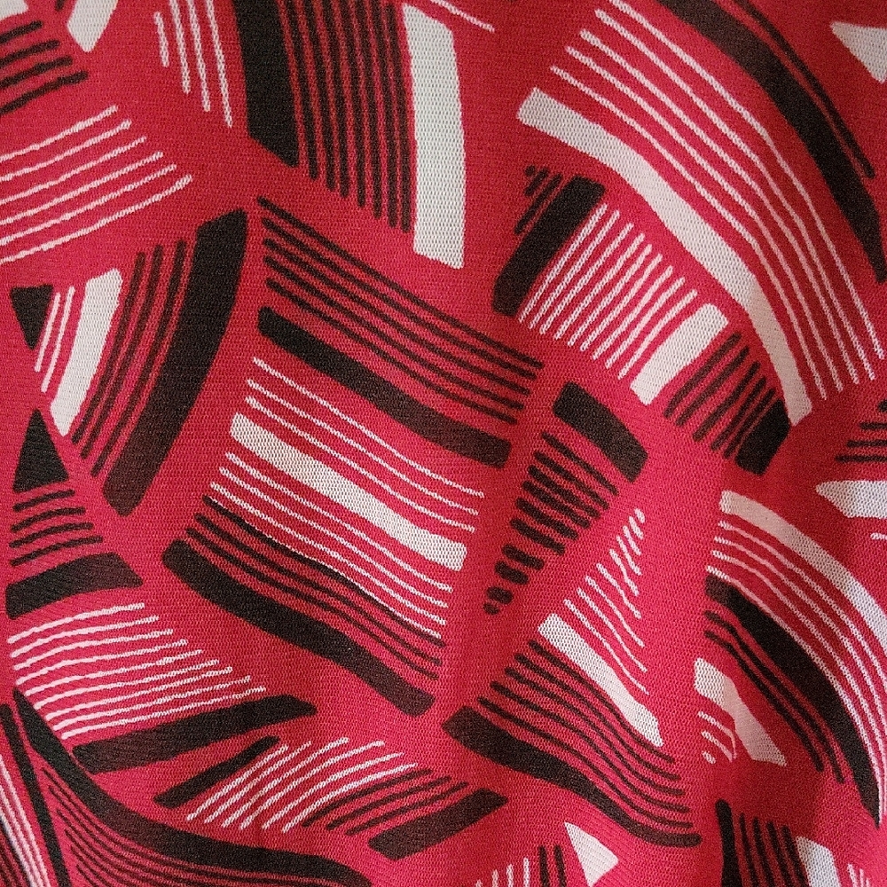Kasper Red Patterned Dress - Picture 3 of 5